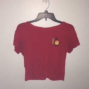 Xoxo rose crop top
